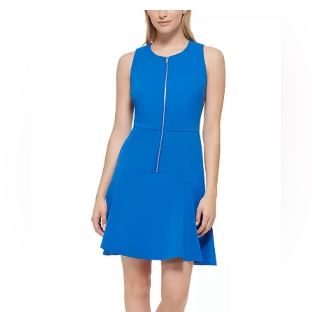 Karl Lagerfeld Blue Sleeveless Dress